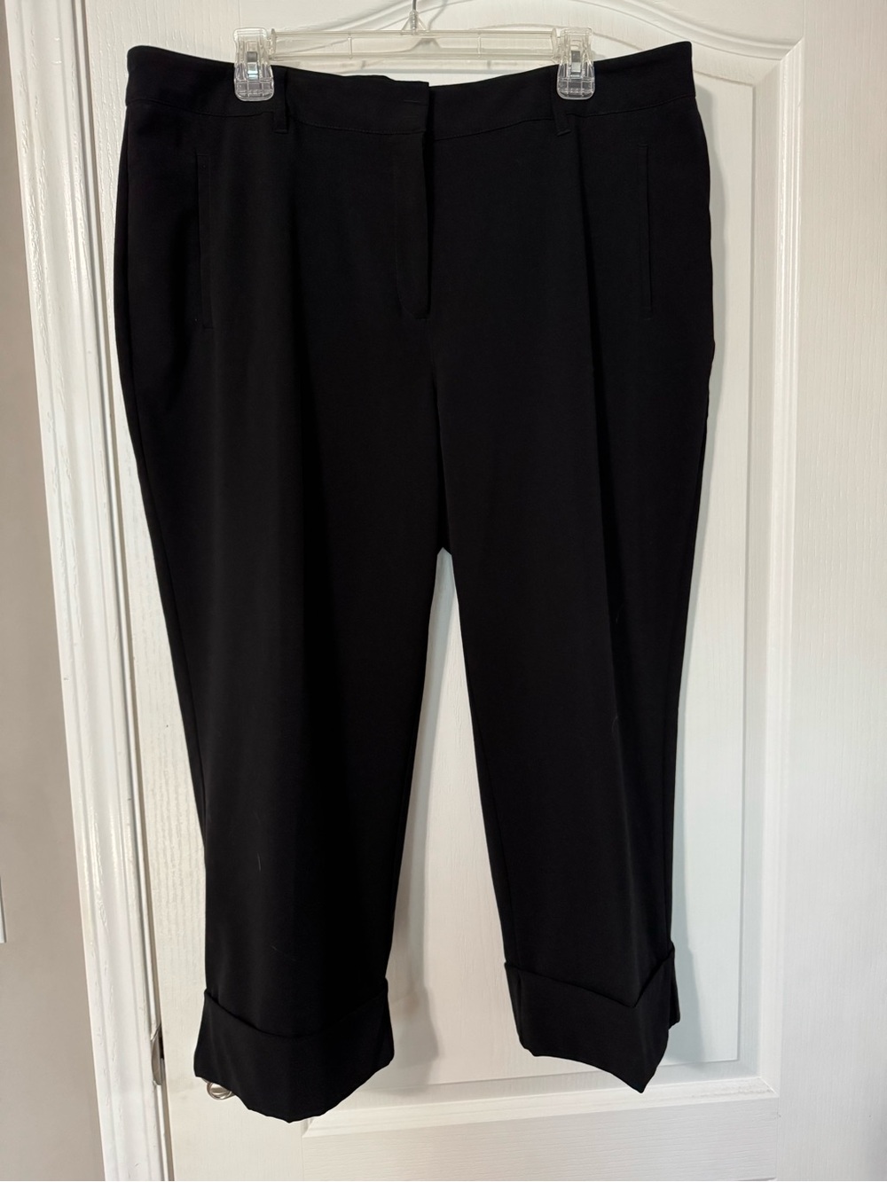 Black Cropped Dress Pants